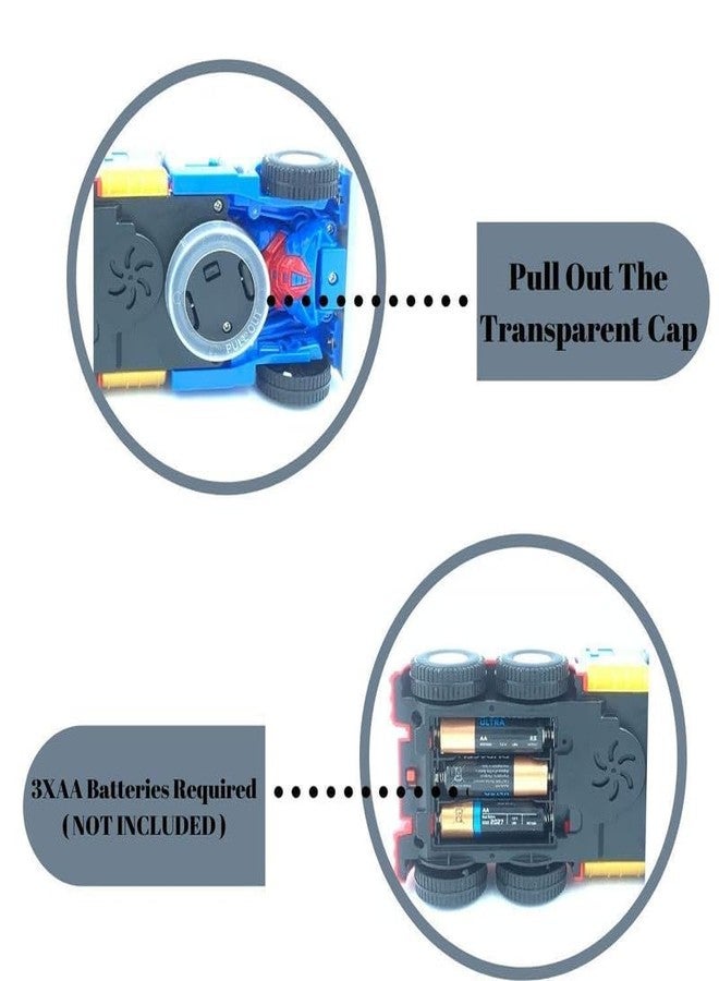 KONIGIN Play Game Robot Deform Truck Bump and Go Action 2 in 1 Converting Robot to Car Toy with 3D Lights and Music Truck Toy for Kids Boys (Multicolor) - Image 5
